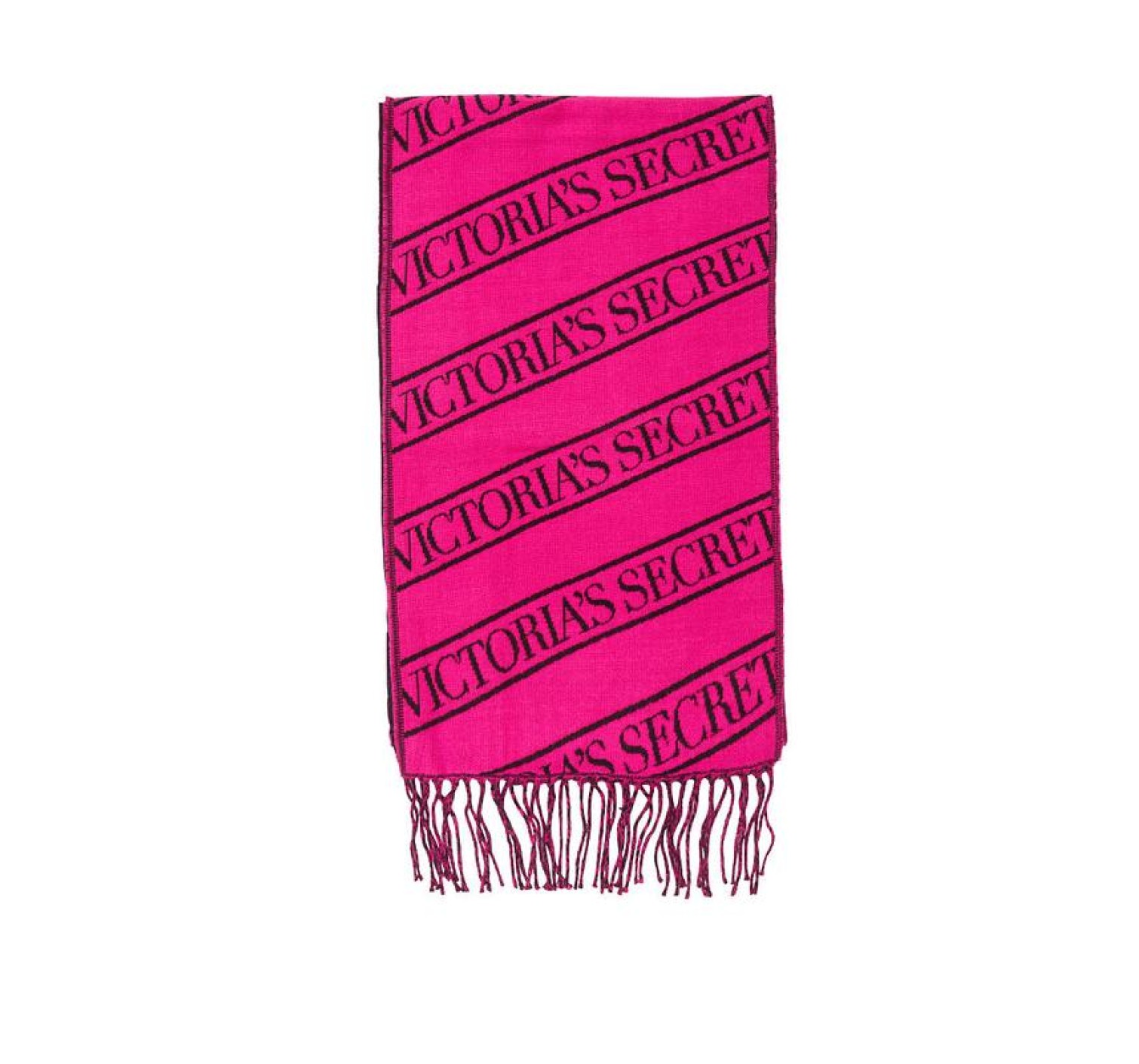 Шарф Victoria’s Secret Scarf Fuchsia logo stripe