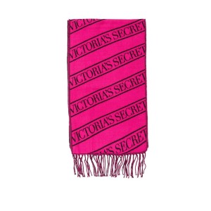 Шарф Victoria’s Secret Scarf Fuchsia logo stripe