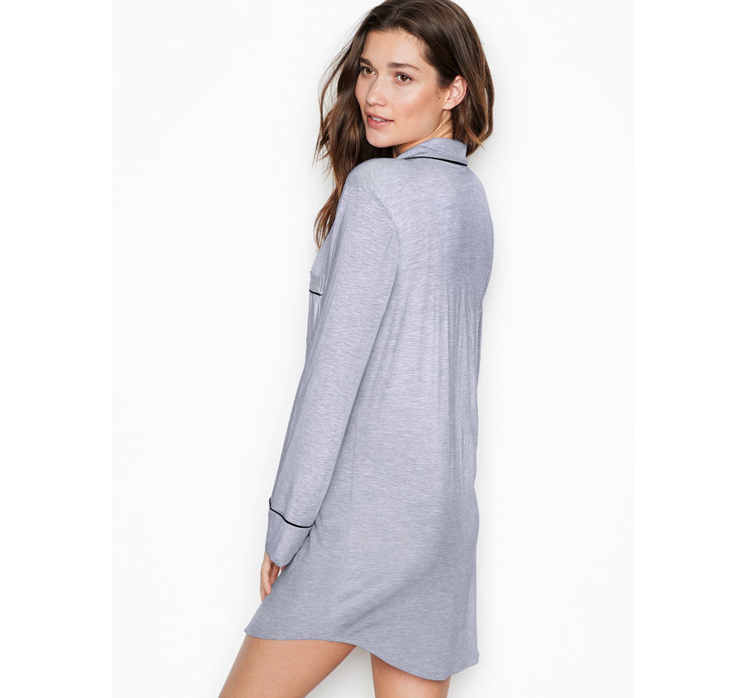 Ночная рубашка Victoria’s Secret Modal Long-Sleeve Sleepshirt