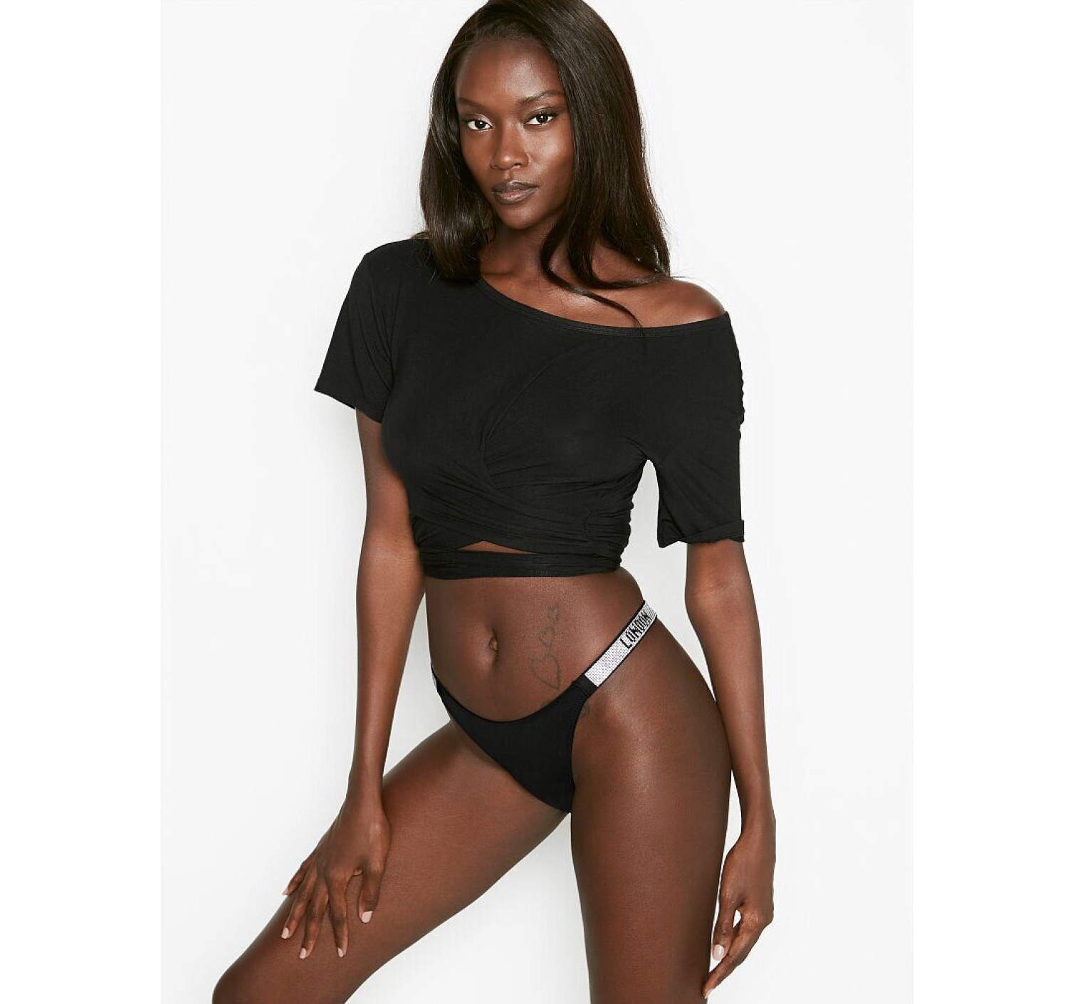 Трусики VS Very Sexy Shine Strap London Thong panty