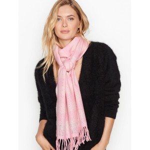 Шарф Victoria’s Secret Scarf Embellished Pink