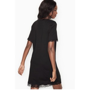 Ночная рубашка Victoria’s Secret Modal Black Lace