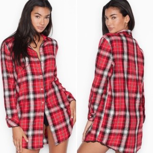 Ночная рубашка Victoria’s Secret Flannel Sleep Shirt Top