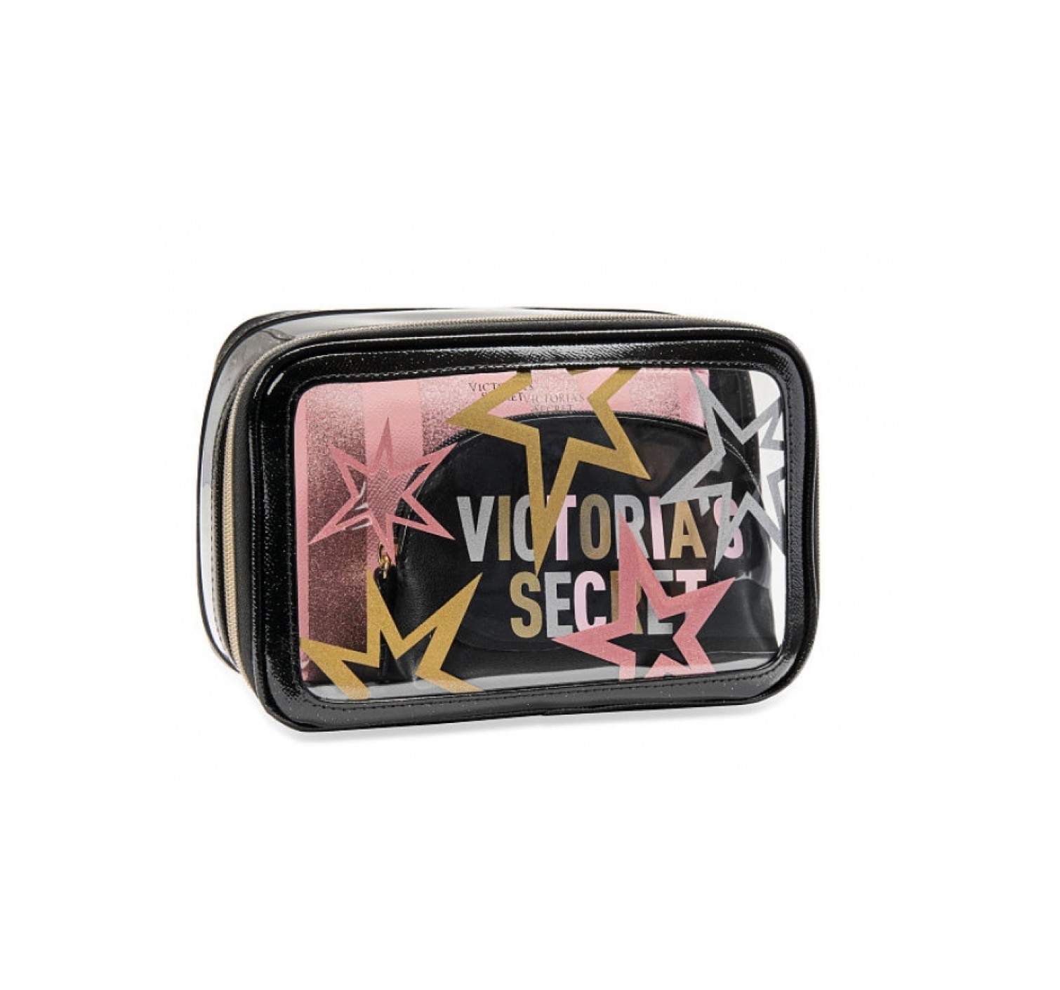 3 в 1 косметичка Victoria’s Secret Beauty Bag Trio print Stars
