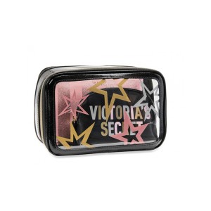 3 в 1 косметичка Victoria’s Secret Beauty Bag Trio print Stars