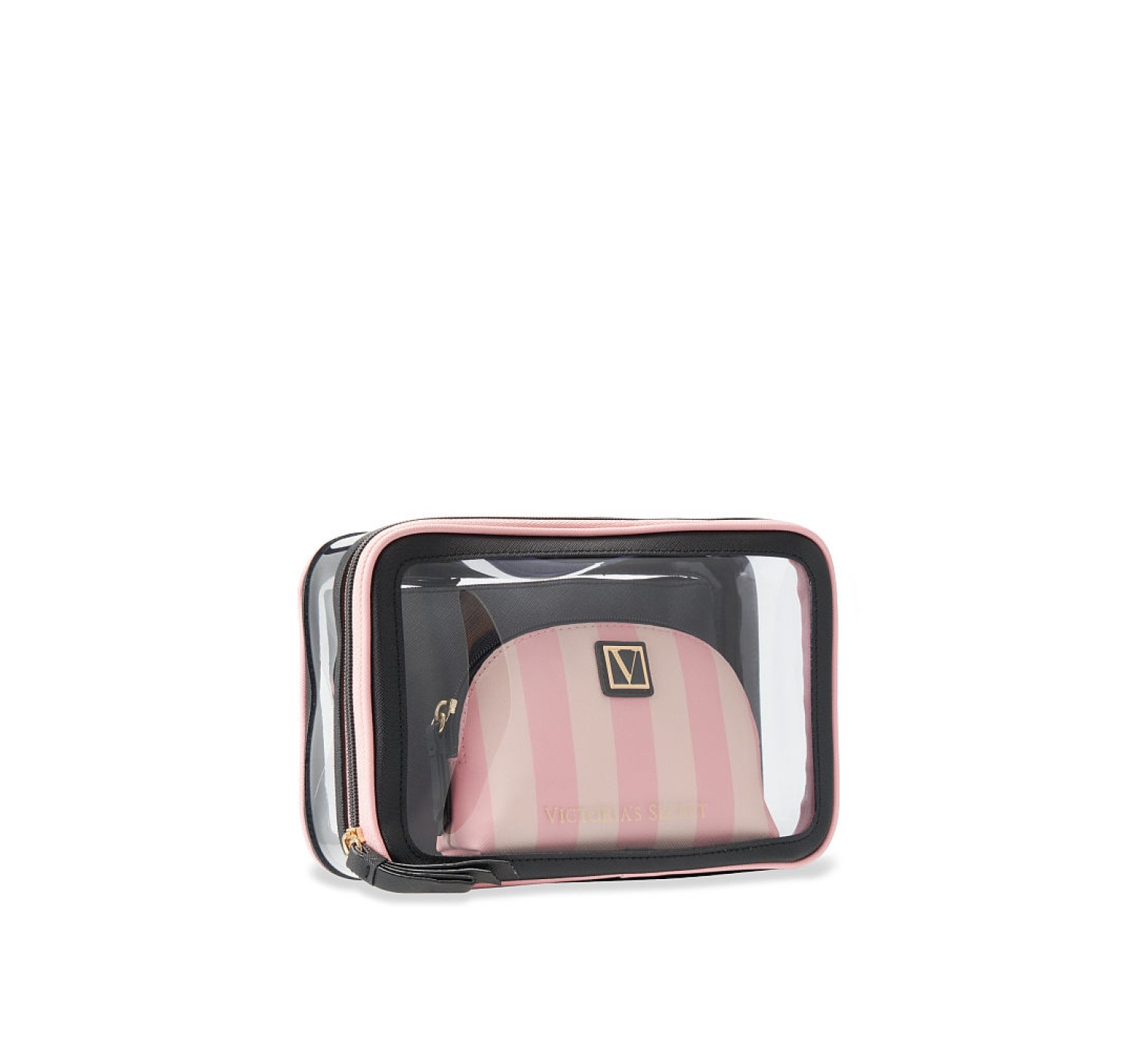 3 в 1 косметичка Victoria’s Secret Beauty Bag Trio Signature Stripe