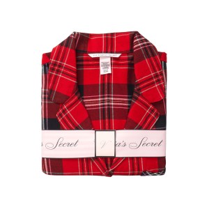 Фланелевая пижама c шортами Victoria’s Secret Flannel Short PJ Set