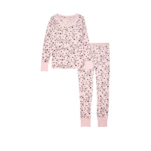 Пижама Victoria’s Secret Thermal Long PJ Set Pink Starry Sky