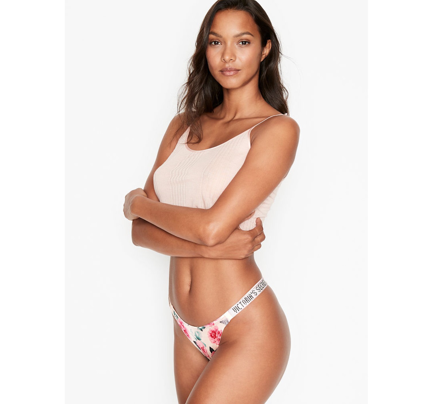 Трусики VS Call Me Rose Shine Strap Thong panty