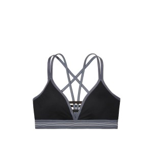 Спортивный топ Victoria’s Secret Black Strappy back Sport Bra