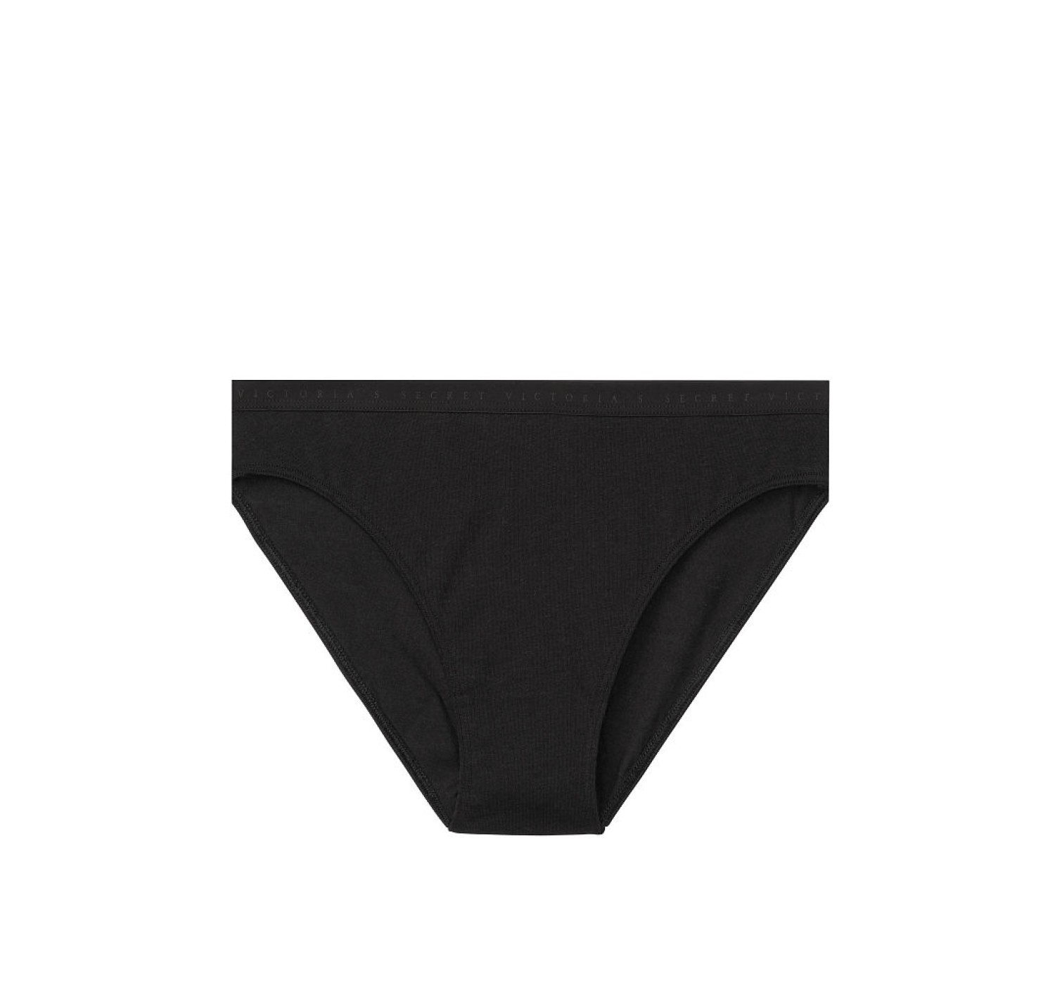 Трусики Victoria's Secret Black logo Cotton High-waist cheeky panty