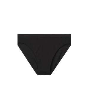 Трусики Victoria's Secret Black logo Cotton High-waist cheeky panty