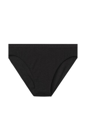 Трусики Victoria's Secret Black logo Cotton High-waist cheeky panty 