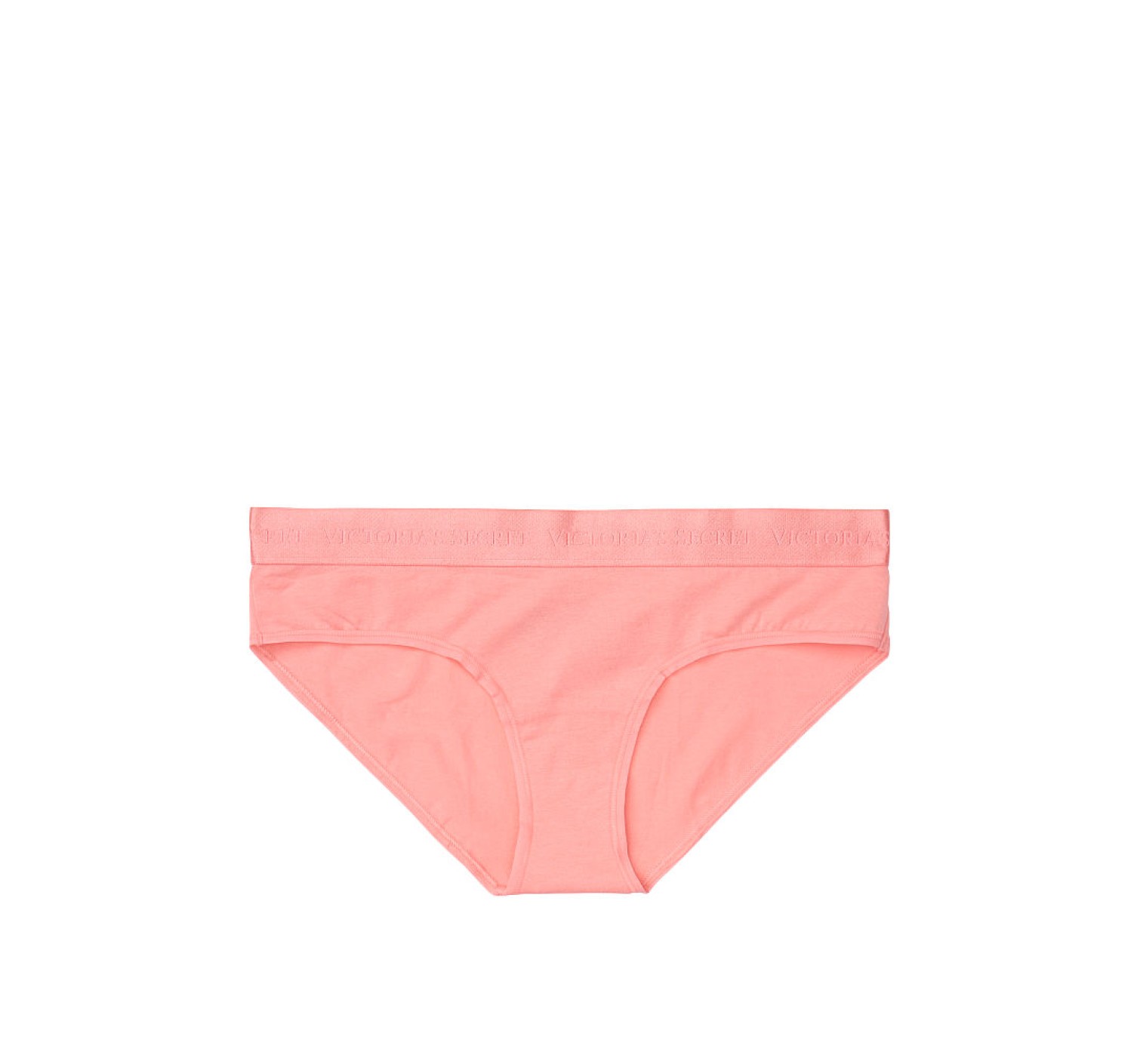 Трусики чики Victoria's Secret Coral logo Cotton Cheeky panty 
