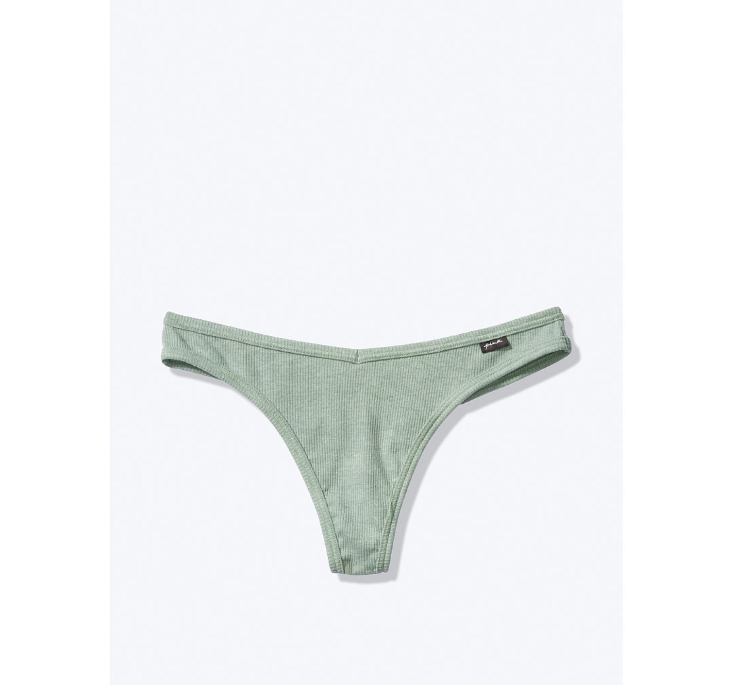 Трусики Victoria's Secret PINK Cotton Thong panty grey