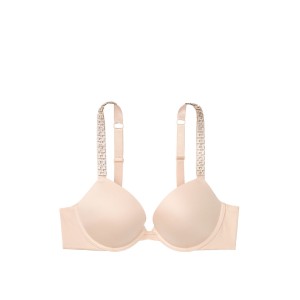 Комплект белья Victoria’s Secret Very Sexy Jeweled Shine Strap Champagne