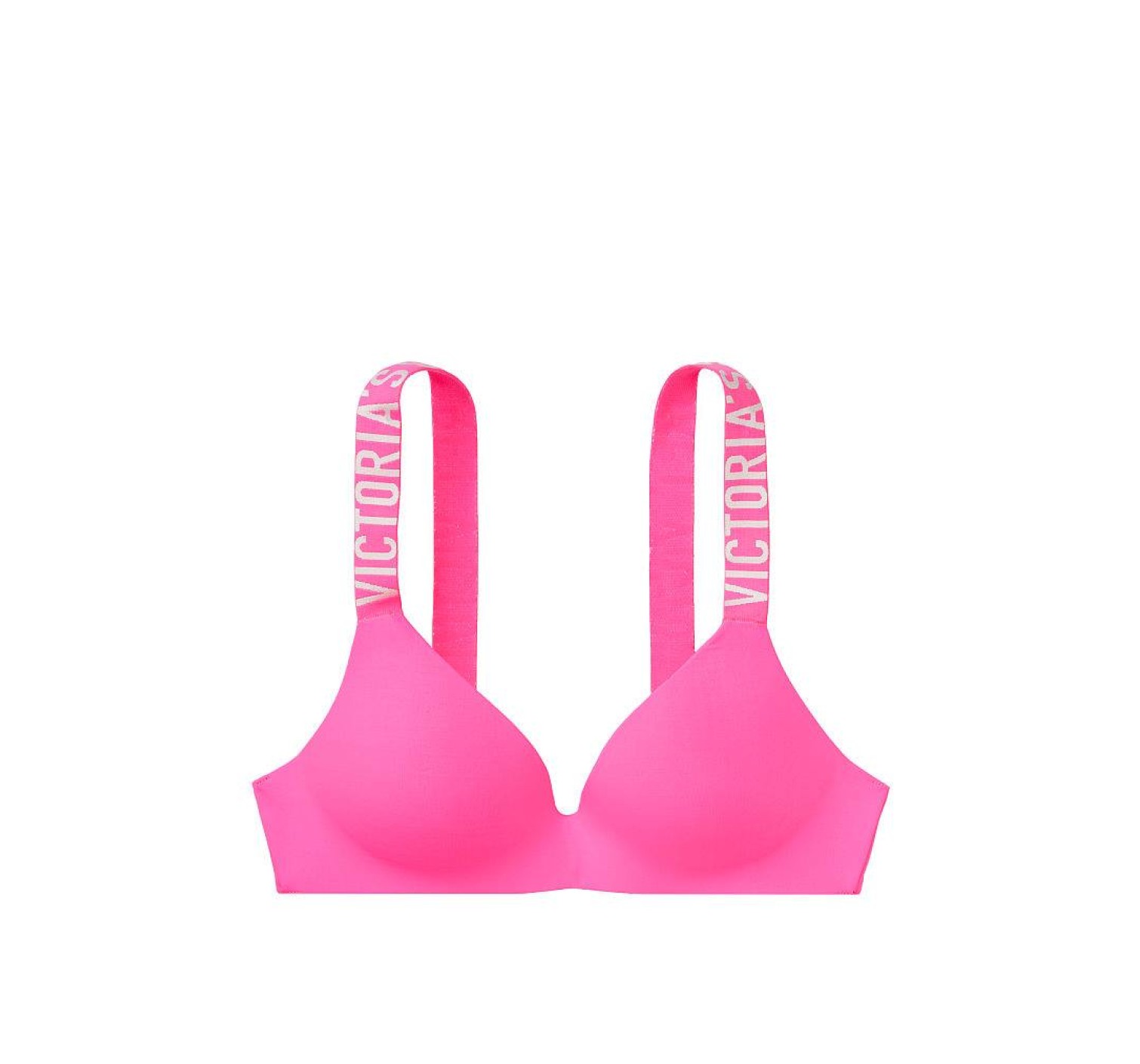 Бюстгальтер Victoria’s Secret T-shirt Lightly lined Logo Bra Neon pink
