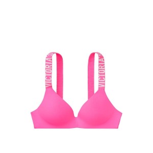 Бюстгальтер Victoria’s Secret T-shirt Lightly lined Logo Bra Neon pink