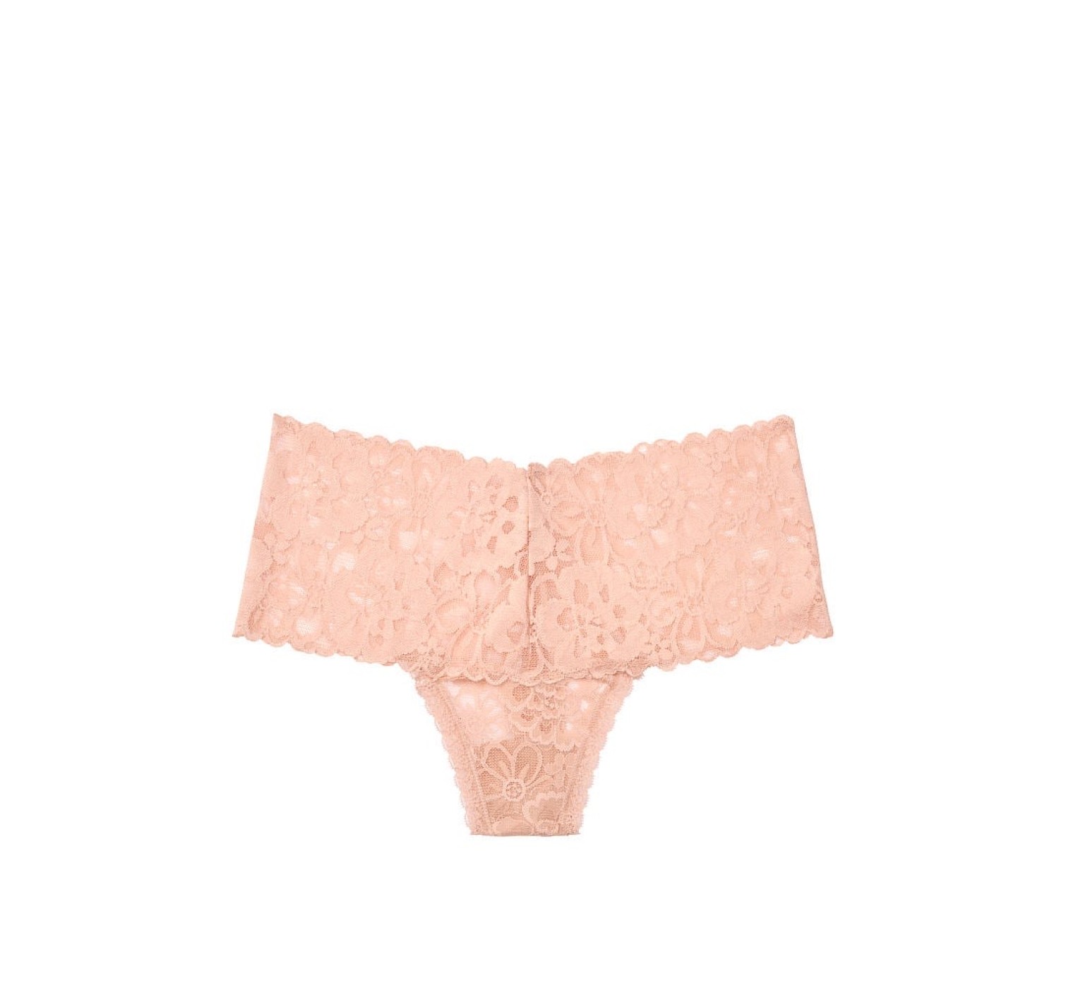 Трусики Victoria's Secret High-rise Thong panty Beige Floral Lace