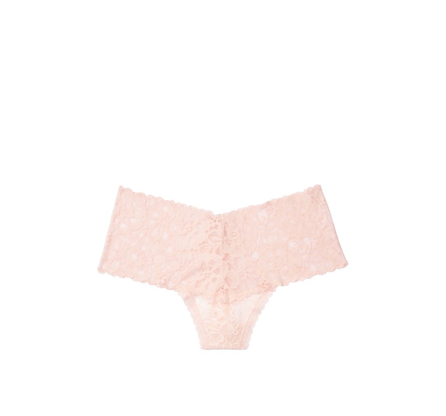 Трусики Victoria's Secret High-rise Thong panty Pudra Floral Lace