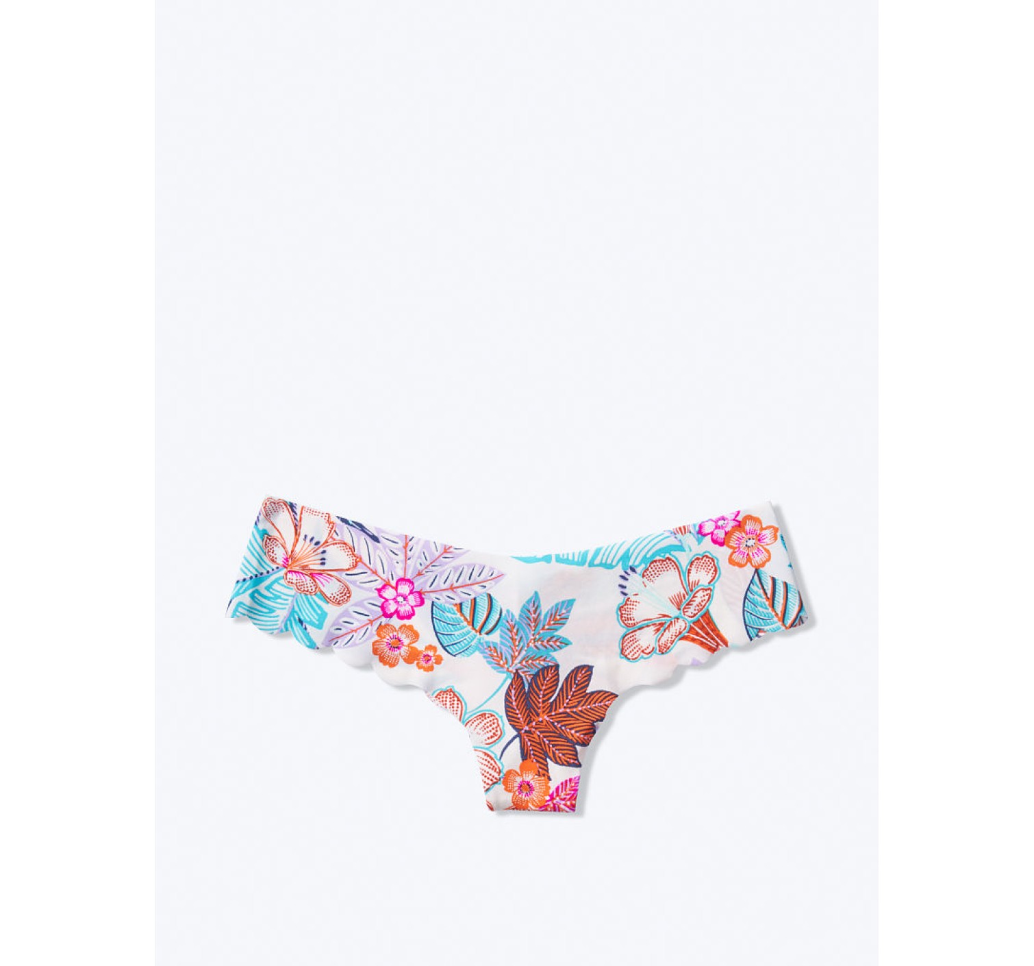 Трусики бесшовные Victoria's Secret fllower print Thong panty 