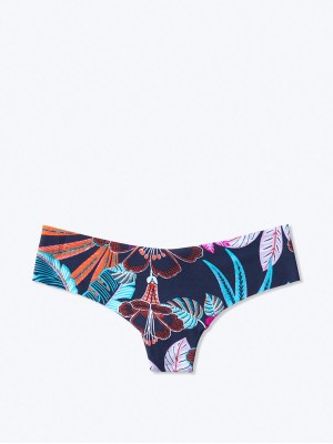 Трусики бесшовные Victoria's Secret Thong panty floral print