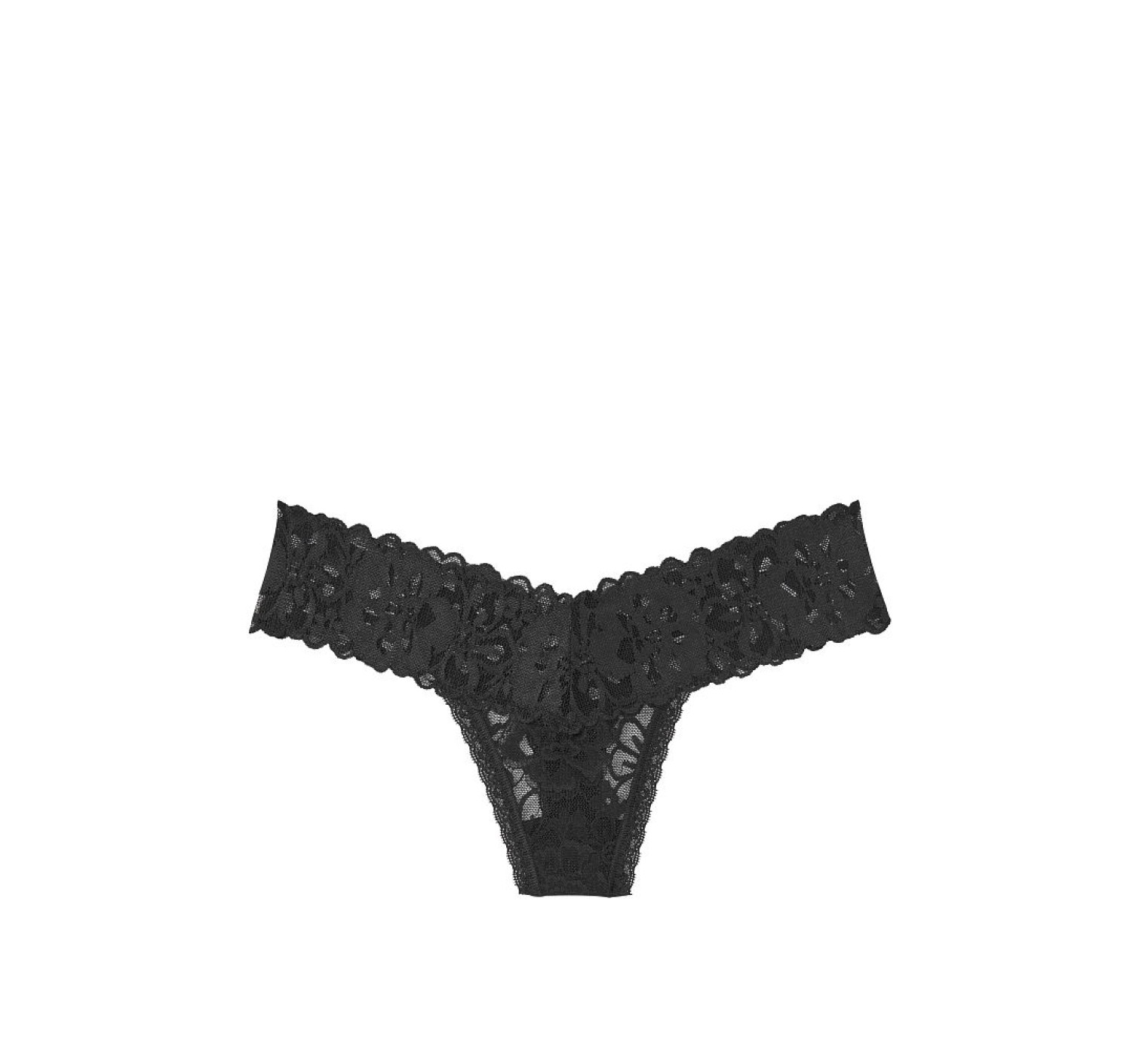 Трусики Victoria's Secret Very Sexy Black Lace Thong panty