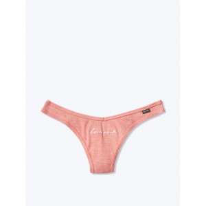 Трусики Victoria's Secret PINK Cotton Thong panty vintage rose