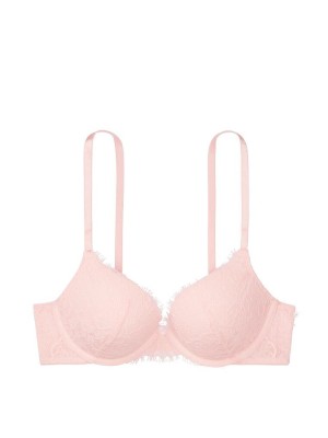 Бюстгальтер Victoria’s Secret Dream Angels Push-up Bra Apricot Lace 