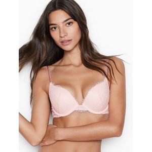 Бюстгальтер Victoria’s Secret Dream Angels Push-up Bra Apricot Lace 