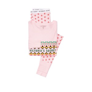 Пижама Victoria’s Secret Long Thermal PJ Set print Rose Hearts