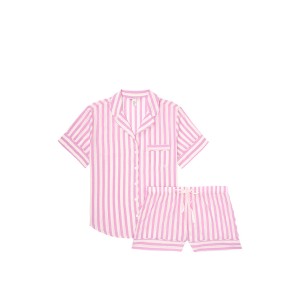 Пижама Victoria’s Secret Pink Stripes Cotton Short PJ Set