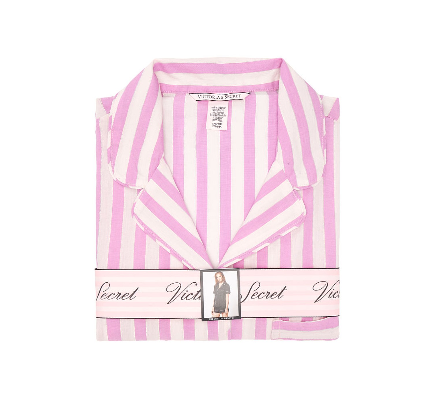 Пижама Victoria’s Secret Pink Stripes Cotton Short PJ Set