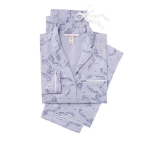 Фланелева піжама Victoria's Secret Flannel Long PJ Set з бантиками