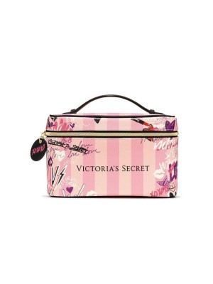 Бьюти кейс VICTORIA'S SECRET Signature Stripe Runway Beauty Case