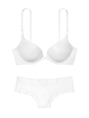 Комплект білизни Victoria's Secret Very Sexy Bombshell Add-2-cups White Bra set