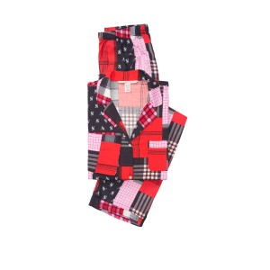 Пижама Victoria’s Secret Red Patchwork Flannel Long PJ Set