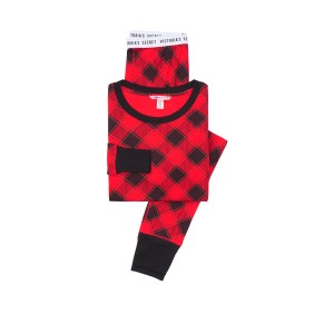 Піжама Victoria's Secret Red black Buffalo Thermal Long PJ Set