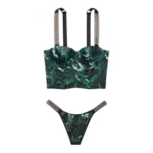 Комплект білизни Victoria's Secret Very Sexy Shine Strap Balconette Tropical print
