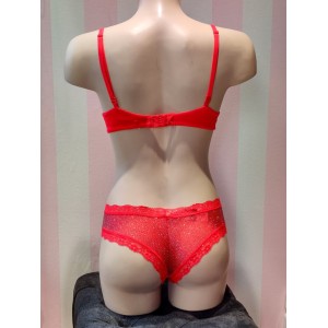 Комплект белья Victoria’s Secret Very Sexy Push-up Bra set & Shine Lipstick Cheeky panty