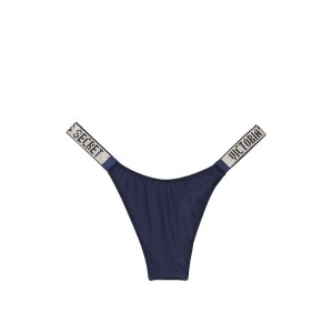 Трусики Victoria’s Secret Very Sexy Shine Strap Thong panty Noir Navy