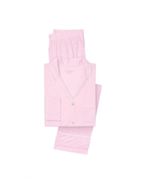 Розовая пижама Victoria’s Secret Super Soft Long PJ Set