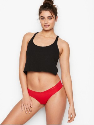 Трусики стринги Victoria’s Secret No-show Red Thong panty