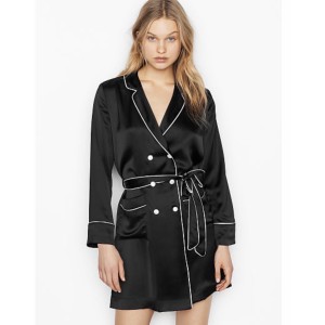 Сатиновый халат Victoria’s Secret Very Sexy Black