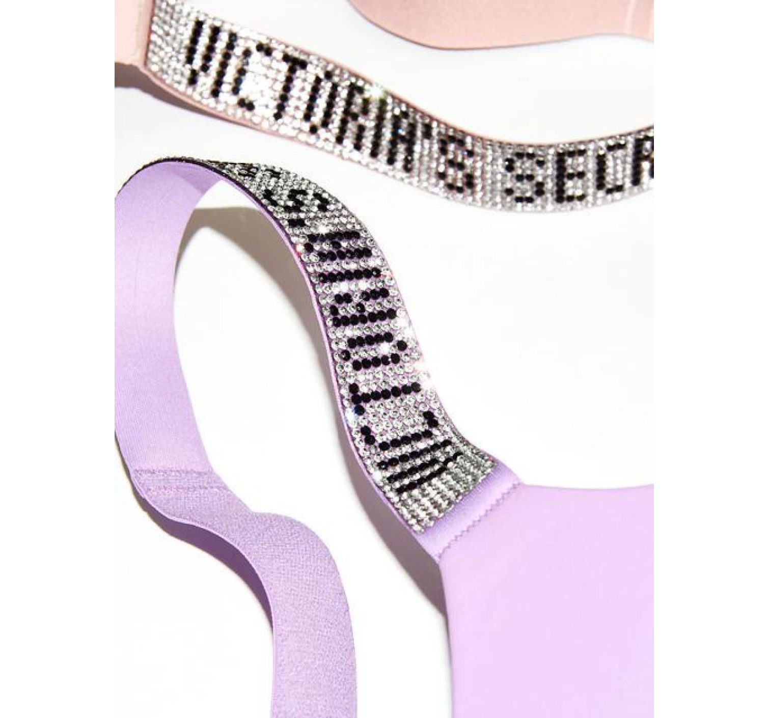 Бюстгальтер Victoria's Secret T-shirt push-up full coverage Crystal shine strap bra