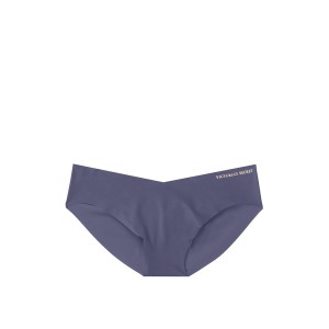 Бесшовные трусики бикини Виктория Сикрет No Show Crown Blue Bikini Panty