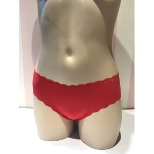 Трусики бесшовные Victoria’s Secret No Show Red Hiphugger panty