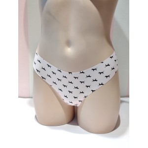 Трусики бесшовные Victoria’s Secret PINK No Show Lace Thong panty 