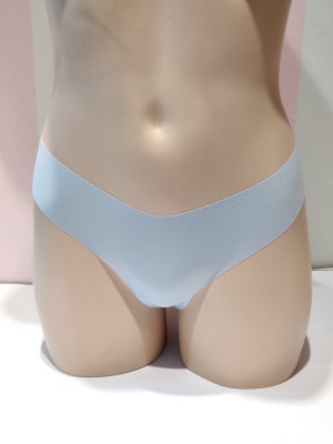 Трусики бесшовные Victoria’s Secret Sky Blue Lace Thong panty