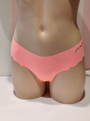 Трусики бесшовные Victoria’s Secret PINK Coral No Show Thong panty